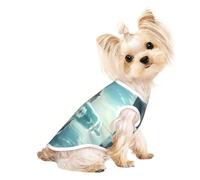 Mosytuky Polar Bear On Iceberg Print Dog Shirts Pet Clothes,Puppy Vest T-Shirt Sleeveless Costumes,Doggy Apparel Outfits for Small Extra Small Medium Dogs and Cats-(Large)
