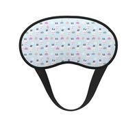 Mosytuky Rabbit in The Rain Print Sleep Mask for Back and Side Sleeper for Sleeping,Zero Eye Pressure Night Blindfold Ultralight Travel Nap Eye Cover