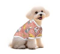 Mosytuky Rabbit So Cute Print Breathable Dog Shirts for Large Dogs-Stretchy T-Shirts,Soft Mesh Lightweight Quick Dry Sweatshirt-Small