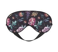 Mosytuky Roses Flowers Print Sleep Eye Mask Blindfold with Elastic Strap Headband, Soft Eye Cover Eyeshade for Night Sleeping, Travel