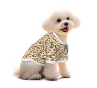 Mosytuky Set with Peanut Print Breathable Dog Shirts for Large Dogs-Stretchy T-Shirts,Soft Mesh Lightweight Quick Dry Sweatshirt-Small