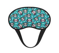 Mosytuky Skull Cat Print Sleep Mask for Back and Side Sleeper for Sleeping,Zero Eye Pressure Night Blindfold Ultralight Travel Nap Eye Cover
