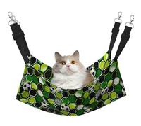 Mosytuky Soccer1 Print Pet Hammock for Cage Reversible Cat Hanging Hammock Bed for Kitten Puppy Cats Small Dogs Rabbits Small Animals