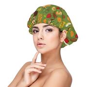 Mosytuky Squirrel And Fox In The Forest Print Silky Satin Bonnet For Sleeping,Hair Bonnet For Women And Men,Adjustable Sleep Bonnet For Curly Hair