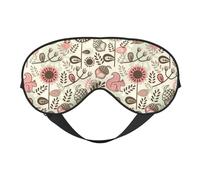Mosytuky Squirrel in The Forest Print Sleep Eye Mask Blindfold with Elastic Strap Headband, Soft Eye Cover Eyeshade for Night Sleeping, Travel