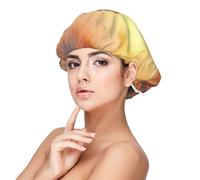 Mosytuky Sunset Dancing Dolphin A Print Silky Satin Bonnet For Sleeping,Hair Bonnet For Women And Men,Adjustable Sleep Bonnet For Curly Hair