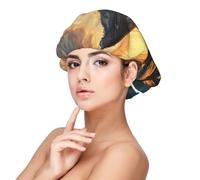 Mosytuky Sunset Ocean Whale Print Silky Satin Bonnet For Sleeping,Hair Bonnet For Women And Men,Adjustable Sleep Bonnet For Curly Hair