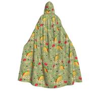 Mosytuky Taco For Velvet Cloak,59in Adult Hooded Cloak Velvet Cape Halloween Witch Costume For Men And Women Cosplay Costumes