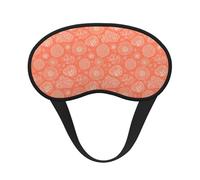 Mosytuky The Marine Theme with Beautiful Corals Print Sleep Mask for Back and Side Sleeper for Sleeping,Zero Eye Pressure Night Blindfold Ultralight Travel Nap Eye Cover