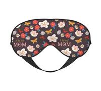 Mosytuky to The Best Mom Print Sleep Eye Mask Blindfold with Elastic Strap Headband, Soft Eye Cover Eyeshade for Night Sleeping, Travel