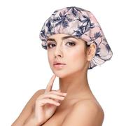 Mosytuky Tropics Palm Trees Print Silky Satin Bonnet For Sleeping,Hair Bonnet For Women And Men,Adjustable Sleep Bonnet For Curly Hair