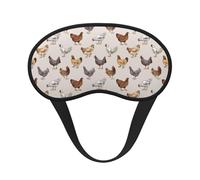 Mosytuky Various Chicken Print Sleep Mask for Back and Side Sleeper for Sleeping,Zero Eye Pressure Night Blindfold Ultralight Travel Nap Eye Cover