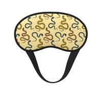 Mosytuky Various Snake Print Sleep Mask for Back and Side Sleeper for Sleeping,Zero Eye Pressure Night Blindfold Ultralight Travel Nap Eye Cover
