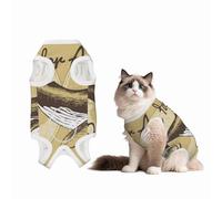 Mosytuky We Live for Adventure Print Dog Surgery Recovery Suit After Spay, Highly-Stretchy Dog Onesie,Dog Onesie Protect Surgical Wound-Medium