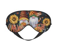 Mosytuky Welcom Fall Print Sleep Eye Mask Blindfold with Elastic Strap Headband, Soft Eye Cover Eyeshade for Night Sleeping, Travel