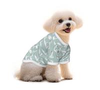 Mosytuky White Swan Print Breathable Dog Shirts for Large Dogs-Stretchy T-Shirts,Soft Mesh Lightweight Quick Dry Sweatshirt-Small