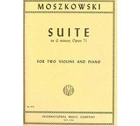 Moszkowski Moritz Suite in g minor, Op. 71 - Two Violins and Piano - by Waldo Lyman - International