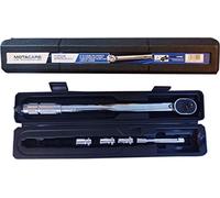 Motacare 1/2 Inch Torque Wrench 40-210 N/M with Quick Release CRV Sockets Extension Bar and Plastic Case