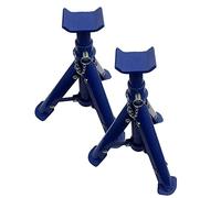 Motacare® MC2TFAS, Pair of 2 Tonne Heavy Duty Steel Fixed Base Axle Stands for Car Van, Adjustable Range of 270-360mm, Emergency Repair Lifitng Tool Perfect for Raising Vehicles
