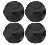 MOTAIPEAK Suction Cup Hooks for Shower,4Pcs Shower Hooks for Inside Shower,No Drill Towel Hooks for Bathroom Wall,Kitchen,Glass,Mirror,Tile to Hang Towels,Robes,Loofah-Black