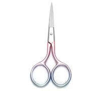 Motanar Multicolor Professional Grooming Scissors for Personal Care Facial Hair Removal and Ear Nose Eyebrow Trimming Stainless Steel Fine Straight Tip Scissors 3.9 Inch (Pink)