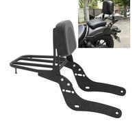 Motaux Passenger Backrest Sissy Bar with Luggage Rack for Honda Rebel 300 500 CMX300 CMX500 2017-2023, Black