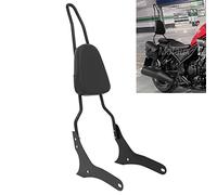 Motaux Passenger Sissy Bar Backrest Rear Pad for Honda Rebel 500 CMX500 / Rebel 300 CMX300 ABS 2017-2022, Black