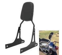 Motaux Passenger Sissy Bar Rear Backrest Soft Pad for Harley Dyna Street Bob FXDB Wide Glide FXDWG Super Glide Custom FXDC FXD Low Rider FXDL, Black