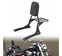 Motaux Passenger Sissy Bar with Luggage Rack Backrest for Suzuki Boulevard C90 2005-2009 / Suzuki VL1500 Intruder 1998-2004, Black