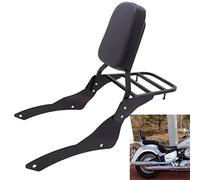 Motaux Passenger Sissy Bar with Luggage Rack Backrest for Yamaha V Star 650 400 Classic XVS650 XVS400 DragStar 1998-2018, Black