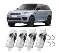 Motegear 4Pcs Car Door Projector Lights, Door Projector Lights for Range Rover/Discovery/Discovery Sport/Aurora/Freelander, HD LED Original Logo Light, Car Welcome LED Light Logo