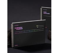 MOTEMOTE 10-Minute Planner 16WEEKS - Undated Weekly Planner with Time Blocking, Goal Setting & Reflection - Boost Productivity & Build Better Habits in Just 10 Minutes a Day, Color Chip Edition (Dark