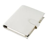 Moterm A5 Luxe Rings Planner - Genuine Leather Binder Organiser (Pebble Cream, 30 mm Ring)