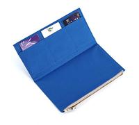 Moterm Canvas Zipper Pocket for Travelers Notebook, 1 Insert Pouch Refill for TN Accessories Standard Size Card Holder Storage Bag File Folder Stationery (Deep Blue)