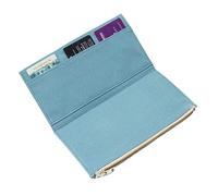 Moterm Canvas Zipper Pocket for Travelers Notebook, 1 Insert Pouch Refill for TN Accessories Standard Size Card Holder Storage Bag File Folder Stationery (SkyBlue)