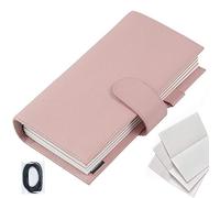 Moterm Companion Traveler's Notebook Cover - Improved Design with Back Pocket (Standard Size, Pebble Dust Rose)