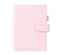Moterm Leather Cover for A5 Notebook - Fits Hobonichi Cousin, Stalogy and Midori MD Planner, with Pen Loop, Card Slots and Back Pocket (Pebble Quartz)