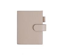 Moterm Leather Cover for A6 Notebooks - Fits Hobonichi, Stalogy and Midori MD Planners, with Pen Loop, Card Slots and Back Pocket (Pebble-Taupe, A6+)
