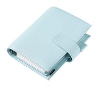 Moterm Personal Luxe Rings Planner - Genuine Leather Binder Organiser (30 mm Ring, Pebble Light Blue)