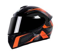 MOTESEN Man Full-Face Helmets for Motorbike Helmet Classic ABS Spring Autumn Cruiser Aviator Women Scooters motorcycle Removable lining Carbon Fiber