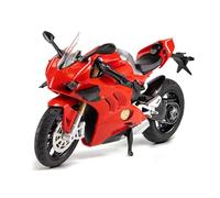 Moteur Cycle Simulation Miniature Jouet 1:12 for Ducati V4S Alloy Motorcycle Ornament Simulation Diecast Model With Sound Light Collection Toy Car Battery not included(Red)