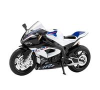 Moteur Cycle Simulation Miniature Jouet 1:12 for P4 Alloy Motorcycle Model Diecast Toy Vehicle Simulation Sound＆Light Gift Collection Battery not included(White)