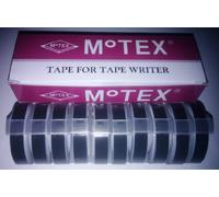 Motex BOX of 10 BLACK Embossing Label Maker Tapes 9mm x 3m
