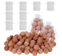 Moth Balls 100 Pack, 100% Natural Cedar Moth Repellent with Mesh Bags, Non Chemicals Cedarwood Ball for Clothes Storage, Drawers, Closets
