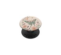 Moth Butterfly Floral Boho Celestial Botanical Pastel PopSockets Adhesive PopGrip