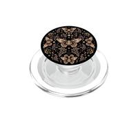 Moth Cream Copper Eye Spot Moon Star Dark Celestial Boho PopSockets PopGrip for MagSafe