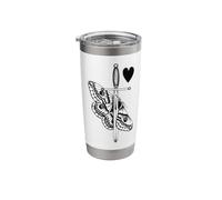 Moth Dagger Heart Tattoo Flash Stainless Steel Insulated Tumbler