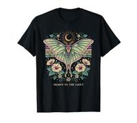 Moth Drawn to The Light Botanical Garden Value Graphic T-Shirt