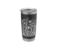 Moth Flower Monster Witchy Forest Dark Cottagecore Gothic Stainless Steel Insulated Tumbler