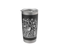 Moth Flower Monster Witchy Forest Dark Cottagecore Gothic Stainless Steel Insulated Tumbler